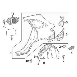 Mercedes-Benz OE - Quarter Panel & Components (Sport Utility 253.964 Body Code / 253.983 Body Code / 253.984 Body Code)