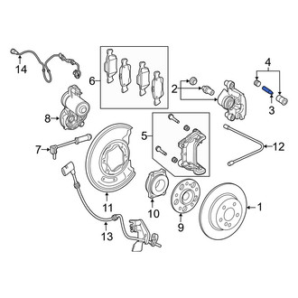 Mercedes-Benz OE - Front Disc Brake Caliper Pin