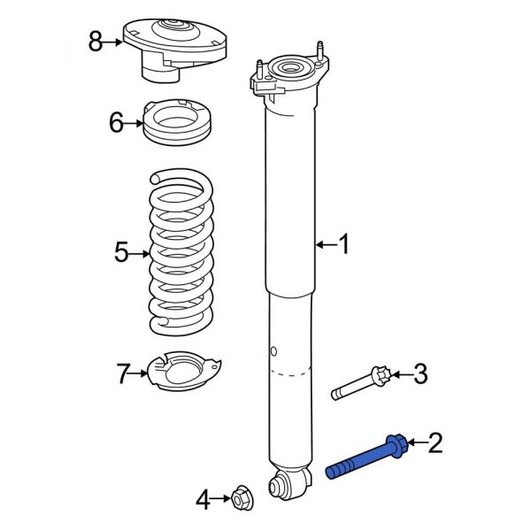 Suspension Shock Absorber Bolt