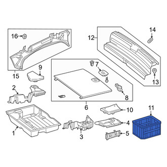 Mercedes-Benz OE - Rear Trunk Floor Storage Box