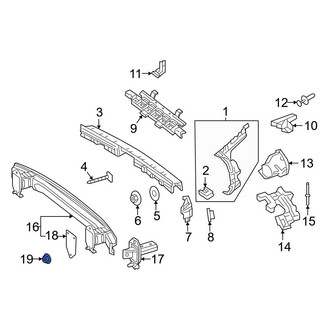 Mercedes-Benz OE - Suspension Shock Absorber Nut