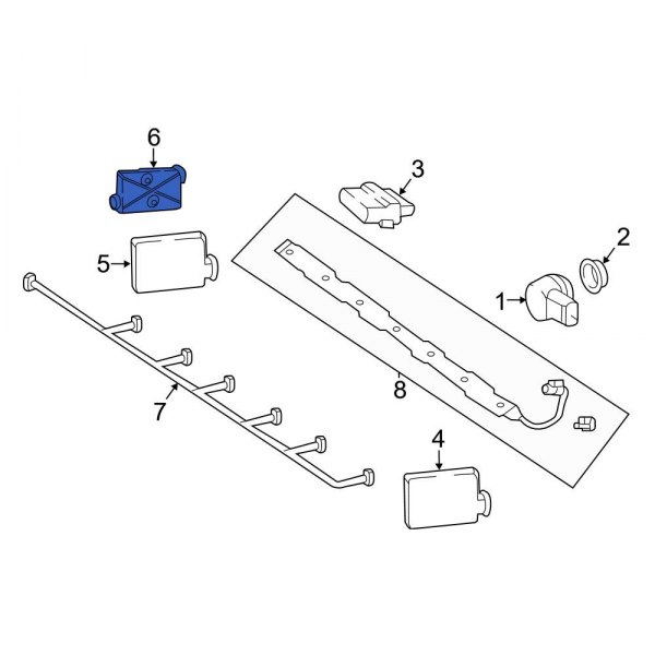 Blind Spot Detection System Warning Sensor Bracket