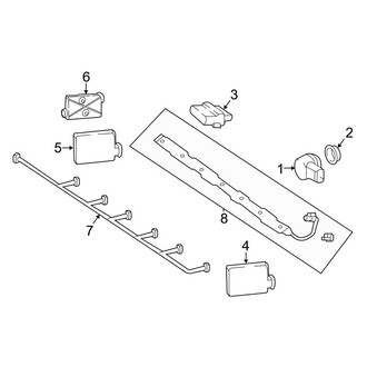 Mercedes-Benz OE - Rear Bumper - Electrical Components (With AMG Line), (4Matic)