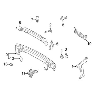 Mercedes-Benz OE - Rear Bumper - Bumper & Components (Structure & Mounting)