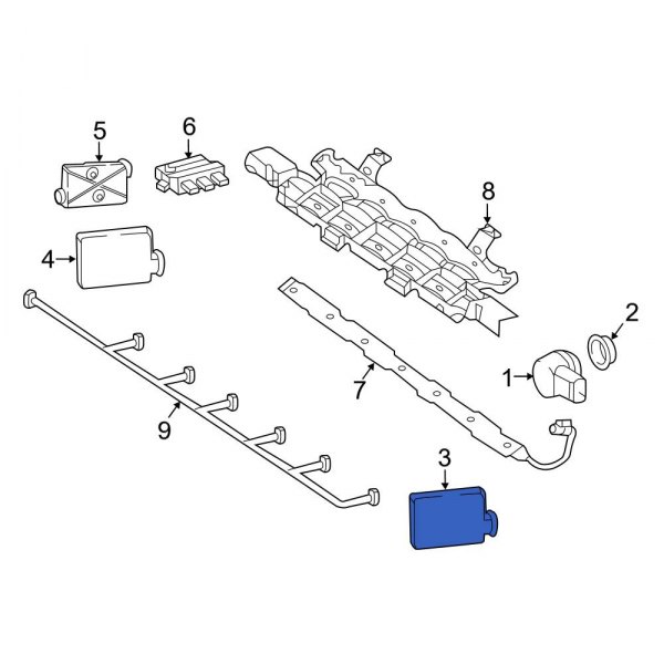 Blind Spot Detection System Warning Sensor