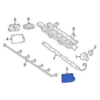 Mercedes-Benz OE - Rear Center Blind Spot Detection System Warning Sensor