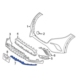 Mercedes-Benz OE - Front Right Bumper Trim