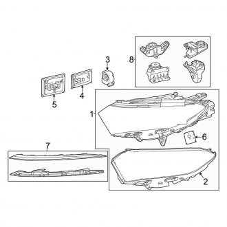 2025 Mercedes EQS Headlight Components | Brackets — CARiD.com