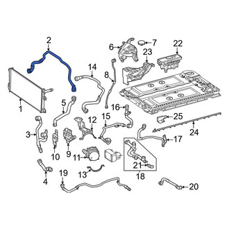 Mercedes-Benz OE - Right Radiator Coolant Hose