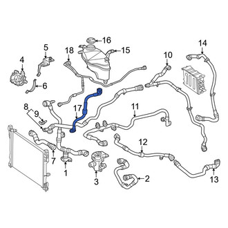 Mercedes-Benz OE - Drive Motor Inverter Coolant Line