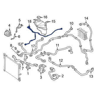 Mercedes-Benz OE - Drive Motor Inverter Coolant Line