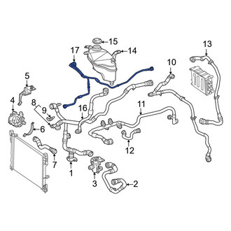 Mercedes-Benz OE - Drive Motor Inverter Coolant Line