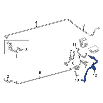 Mercedes-Benz OE - Rear Left Engine Coolant Pipe