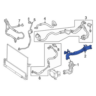 Mercedes-Benz OE - Rear A/C Refrigerant Suction Hose