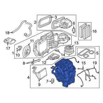 Mercedes-Benz OE - Outer HVAC Unit Case Assembly