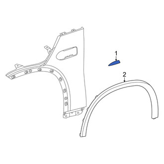 Mercedes-Benz OE - Front Left Fender Molding