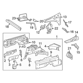 Mercedes-Benz OE - Fender - Structural Components & Rails