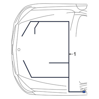Mercedes-Benz OE - Hybrid Electric Motor Wiring Harness