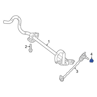 Mercedes-Benz OE - Front Suspension Stabilizer Bar Link Nut