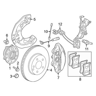 Mercedes-Benz OE - Front Suspension - Brake Components