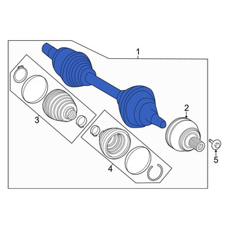Mercedes-Benz OE - Front Left CV Axle Assembly