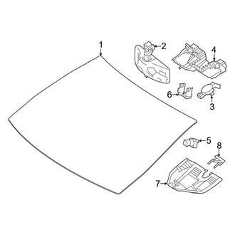 Mercedes-Benz OE - Windshield - Glass