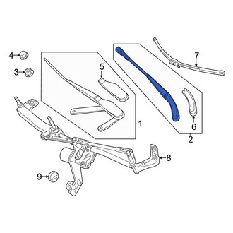 Mercedes-Benz OE - Front Left Wiper Arm