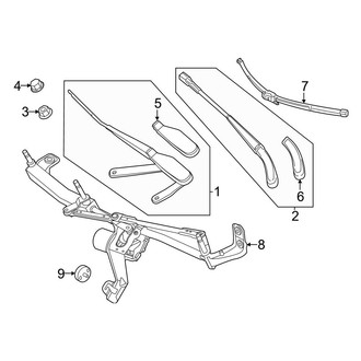 Mercedes-Benz OE - Windshield - Wiper Components