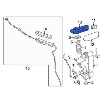 Mercedes-Benz OE - Front Washer Fluid Reservoir Filler Pipe