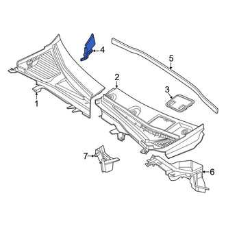 Mercedes-Benz OE - Front Left Hood Hinge Cover