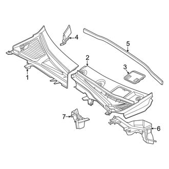 Mercedes-Benz OE - Cowl (Cowl Grille & Components)