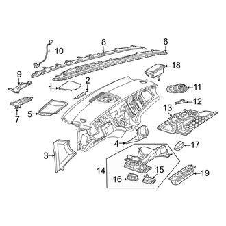 Mercedes-Benz OE - Instrument Panel Components (W/O Hyperscreen, Trim)