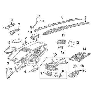 Mercedes-Benz OE - Instrument Panel Components (With Hyperscreen)
