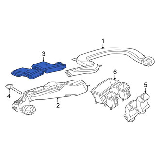 Mercedes-Benz OE - Front Center Instrument Panel Air Duct