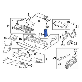 Mercedes-Benz OE - Center Console Trim Panel