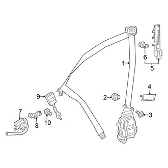 Mercedes-Benz OE - Restraint Systems - Front Seat Belts