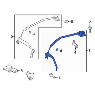 Mercedes-Benz OE - Center Left Seat Belt Lap and Shoulder Belt