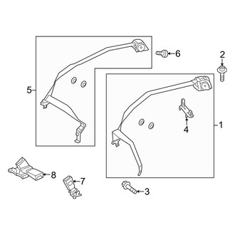 Mercedes-Benz OE - Restraint Systems - Second Row Seat Belts