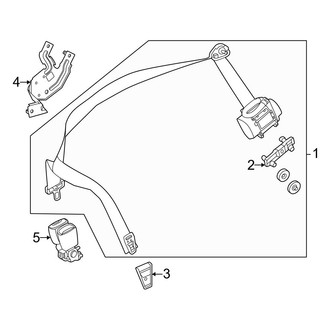 Mercedes-Benz OE - Restraint Systems - Third Row Seat Belts