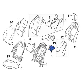 Mercedes-Benz OE - Front Left Headrest Bracket