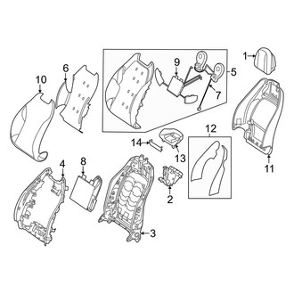 Mercedes-Benz OE - Seats & Tracks - Driver Seat Components (Seat Back)