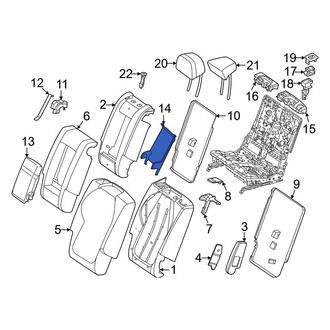Mercedes-Benz OE - Center Seat Armrest Base