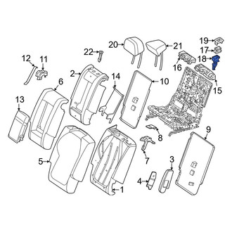 Mercedes-Benz OE - Center Left Seat Switch Panel