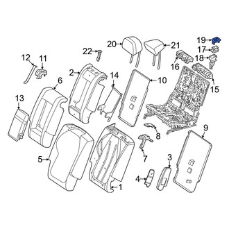 Mercedes-Benz OE - Center Power Seat Switch Bezel