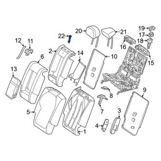 Mercedes-Benz OE - Center Headrest Guide