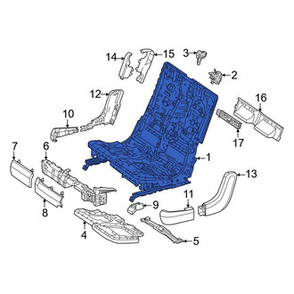 Mercedes-Benz OE - Center Left Seat Frame