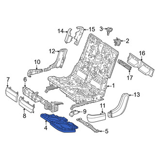 Mercedes-Benz OE - Center Left Seat Frame
