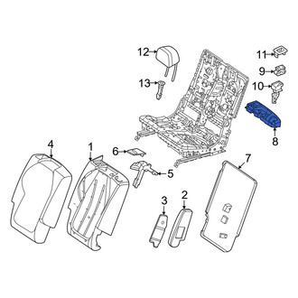 Mercedes-Benz OE - Center Left Headrest Bracket