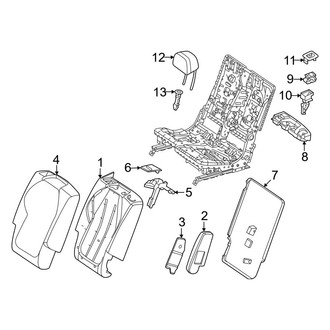 Mercedes-Benz OE - Seats & Tracks - Second Row Seats (Cushions & Covers Outer, Seat Back, With Executive Seat)