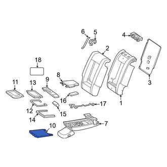 Mercedes-Benz OE - Center Seat Armrest Cup Holder